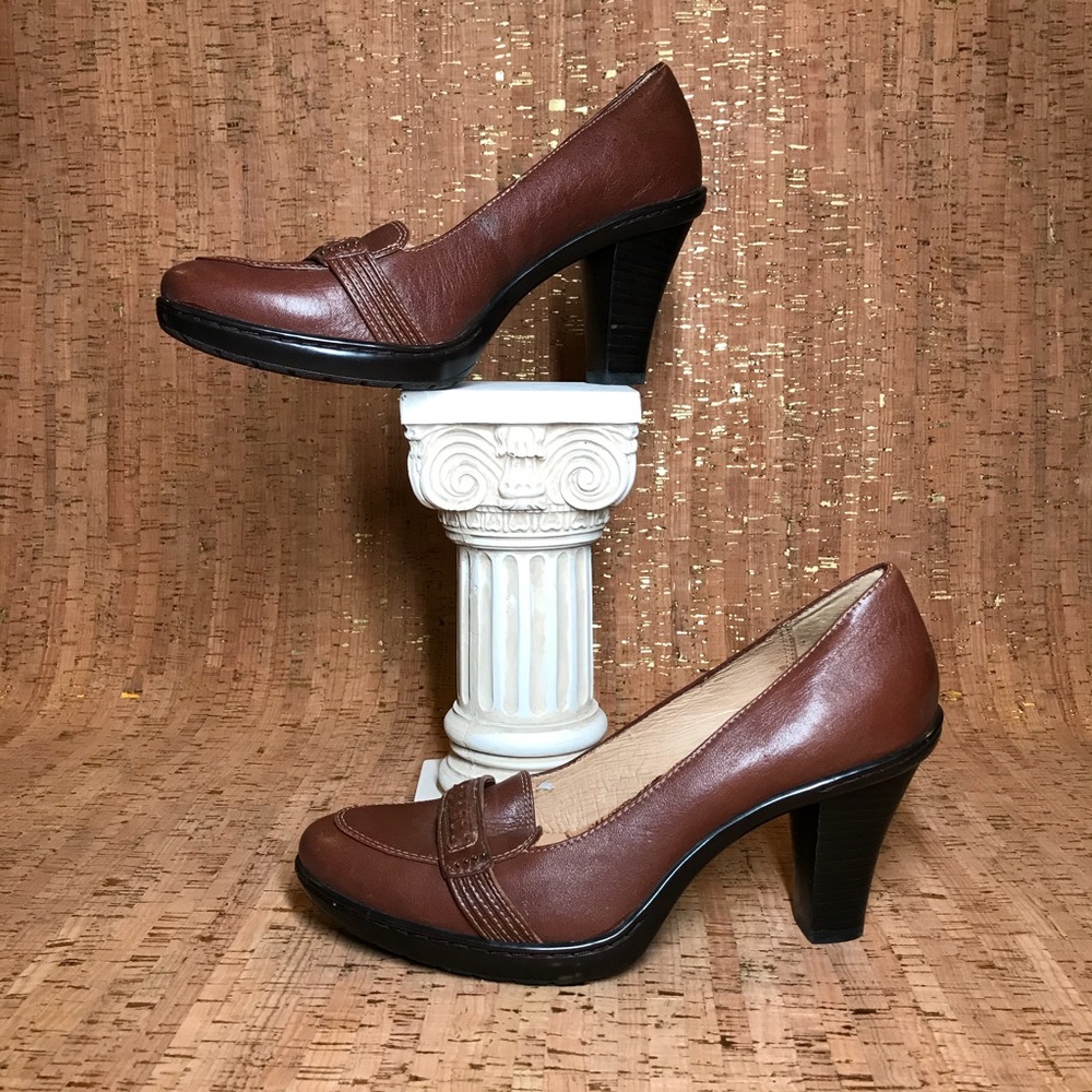 Söft  Stilettos Shoes Brown Leather